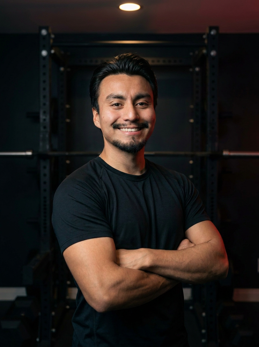 Gabriel Flores, owner and coach of Domain Athletics, in the studio